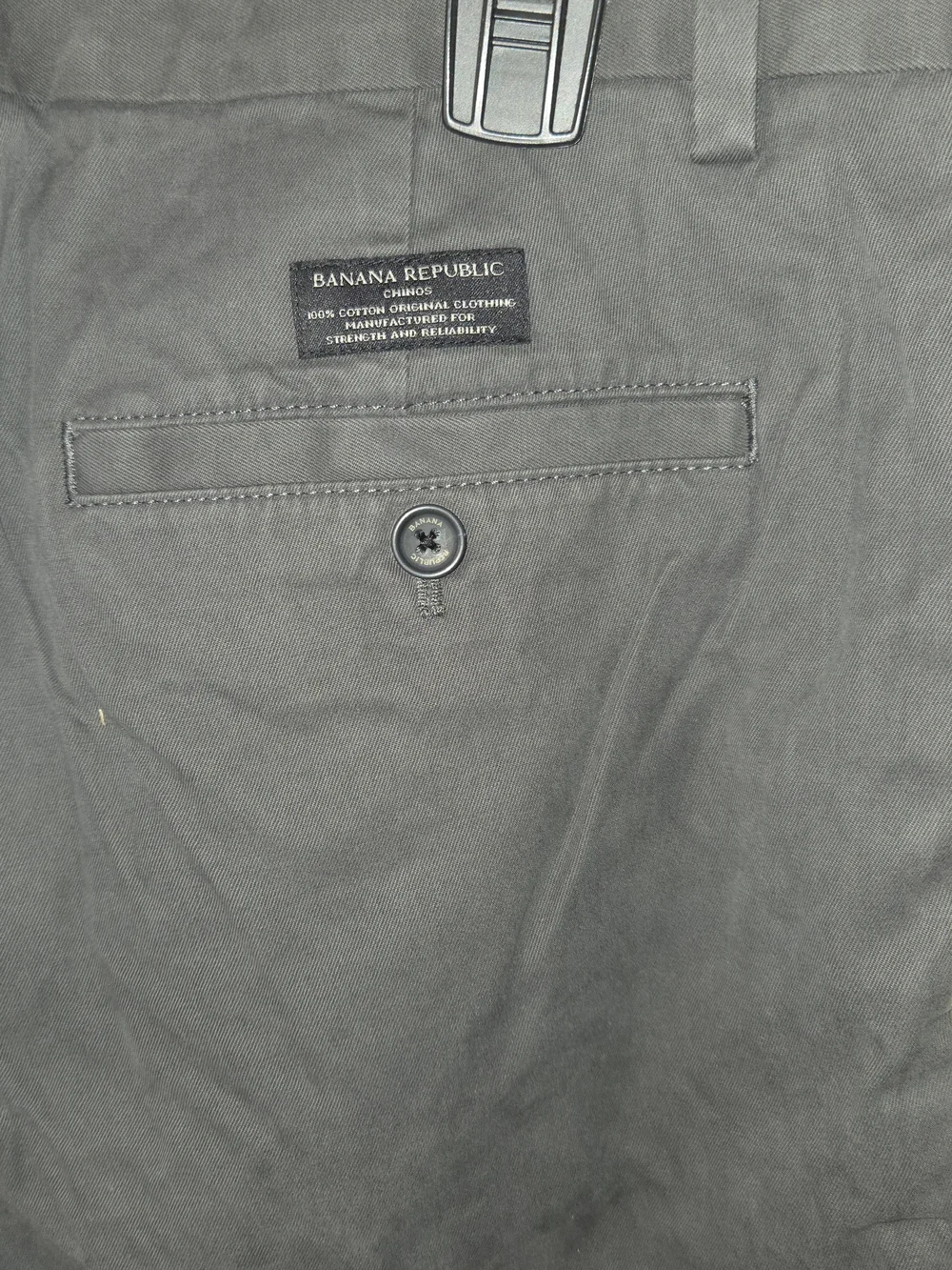 Banana Republic Men's Charcoal Gray Chino Pants